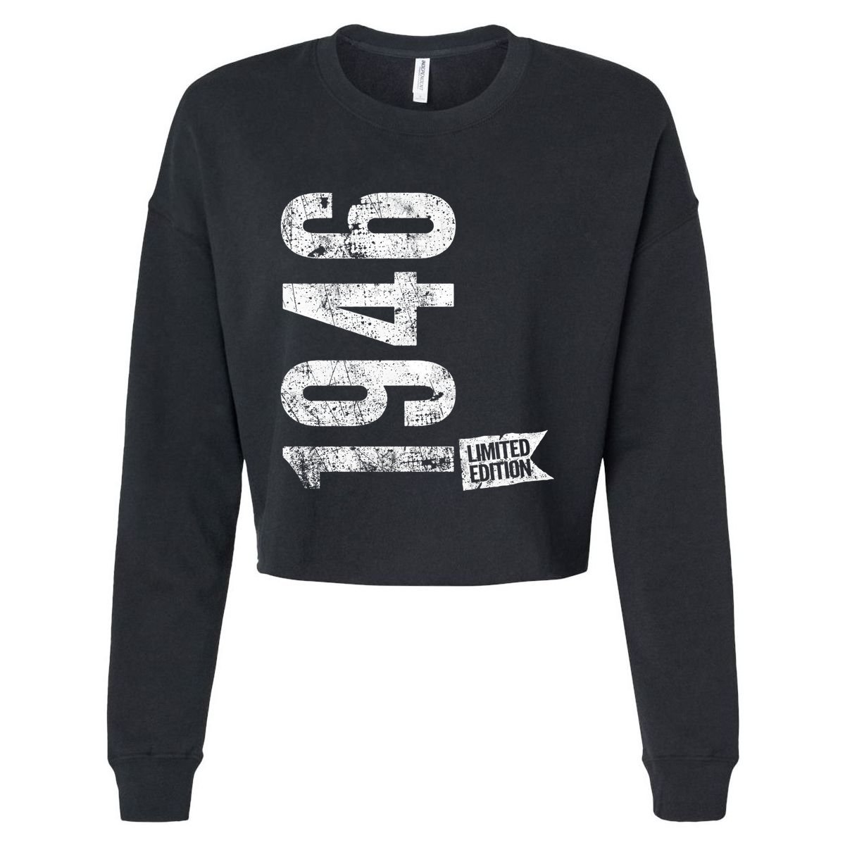 Vintage 1946 Limited Edition 79 Years Old 79th Retro Bday Cute Gift Cropped Pullover Crew