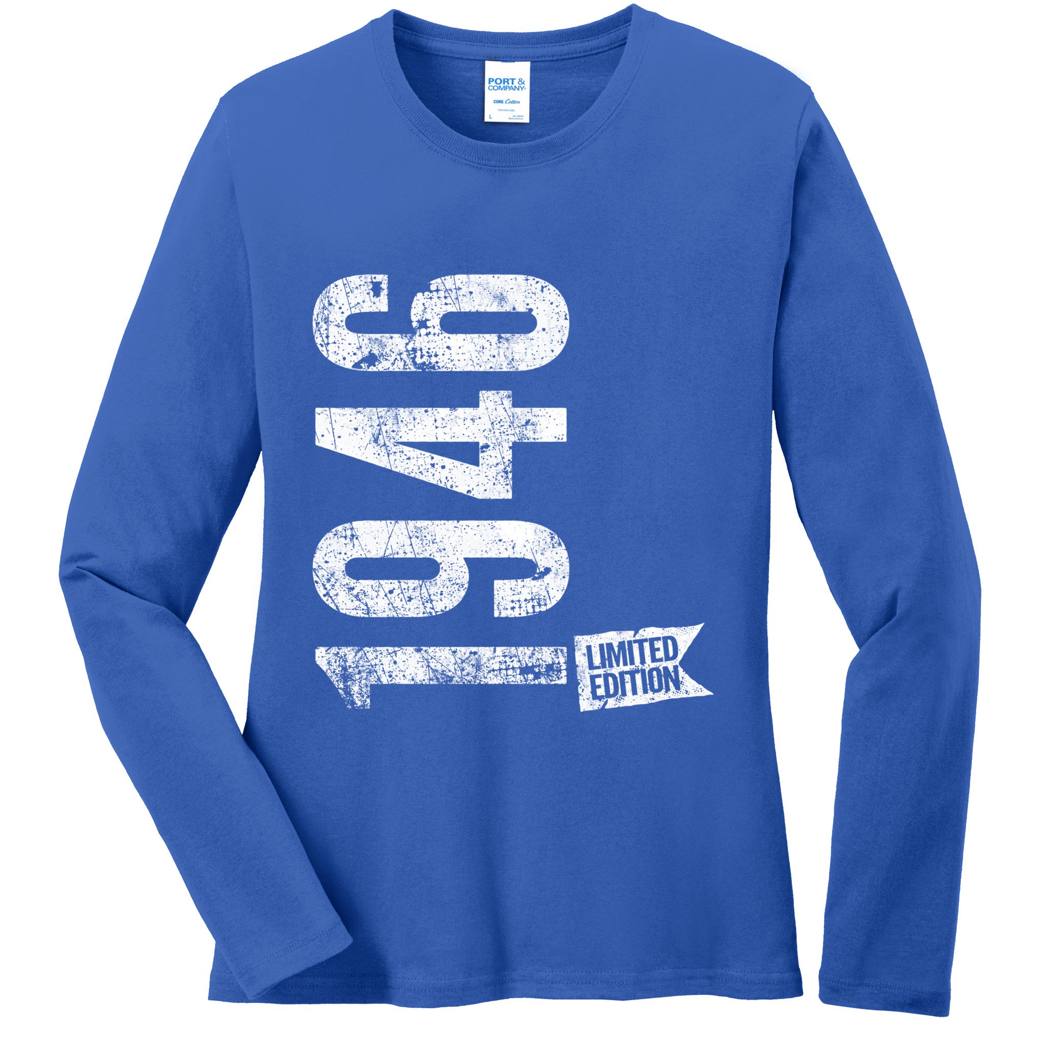 Vintage 1946 Limited Edition 79 Years Old 79th Retro Bday Cute Gift Ladies Long Sleeve Shirt