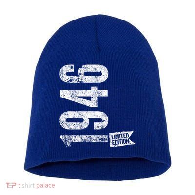 Vintage 1946 Limited Edition 79 Years Old 79th Retro Bday Cute Gift Short Acrylic Beanie