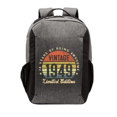 Vintage 1949 Limited Edition Birthday 74th Dad Birthday Grandpa Birthday Vector Backpack