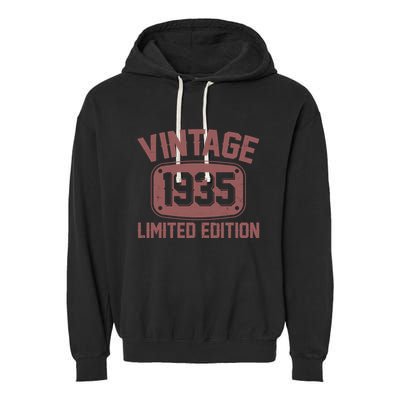 Vintage 1935 Limited Edition 90th Birthday Garment-Dyed Fleece Hoodie