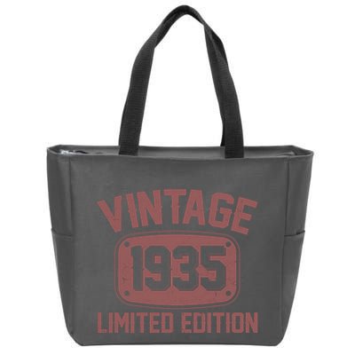 Vintage 1935 Limited Edition 90th Birthday Zip Tote Bag