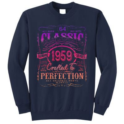 Vintage 1959 Limited Edition 64 Year Old 64th Birthday Love Tall Sweatshirt