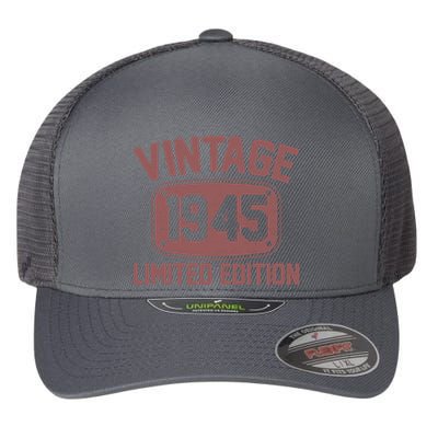 Vintage 1945 Limited Edition 80th Birthday Flexfit Unipanel Trucker Cap