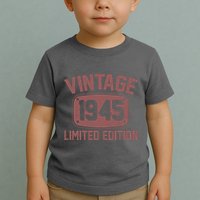 Vintage 1945 Limited Edition 80th Birthday Toddler T-Shirt
