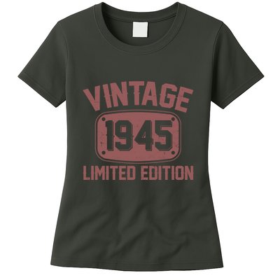 Vintage 1945 Limited Edition 80th Birthday Womens T-Shirt