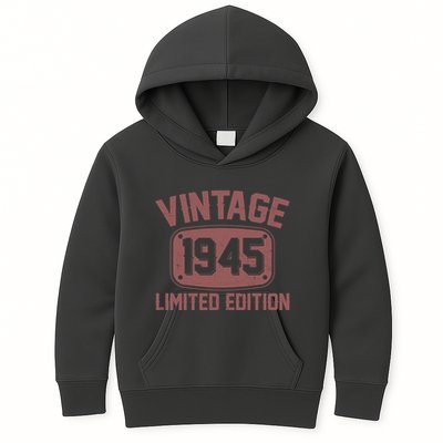 Vintage 1945 Limited Edition 80th Birthday Kids Hoodie