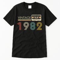 Vintage 1982 Limited Edition 40th Birthday Cassette Tape Tall T-Shirt