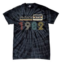 Vintage 1982 Limited Edition 40th Birthday Cassette Tape Tie-Dye T-Shirt