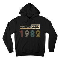 Vintage 1982 Limited Edition 40th Birthday Cassette Tape Tall Hoodie