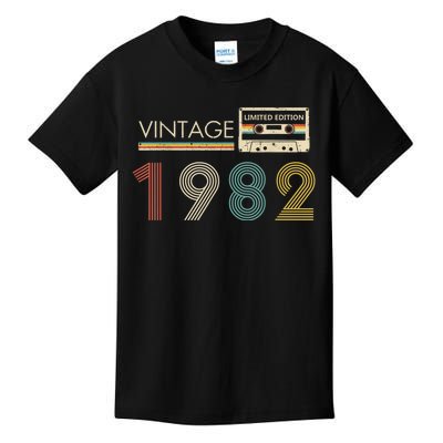 Vintage 1982 Limited Edition 40th Birthday Cassette Tape Kids T-Shirt