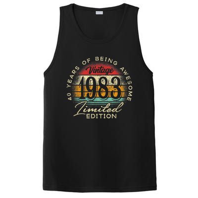 Vintage 1983 Limited Edition 40th Birthday 40 Year Old Gifts PosiCharge Competitor Tank