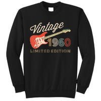 Vintage 1960 Limited Edition Guitar Year Of Birth Birthday Sweatshirt