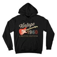 Vintage 1960 Limited Edition Guitar Year Of Birth Birthday Tall Hoodie