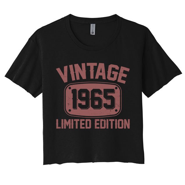 Vintage 1965 Limited Edition 60th Birthday Crop Top
