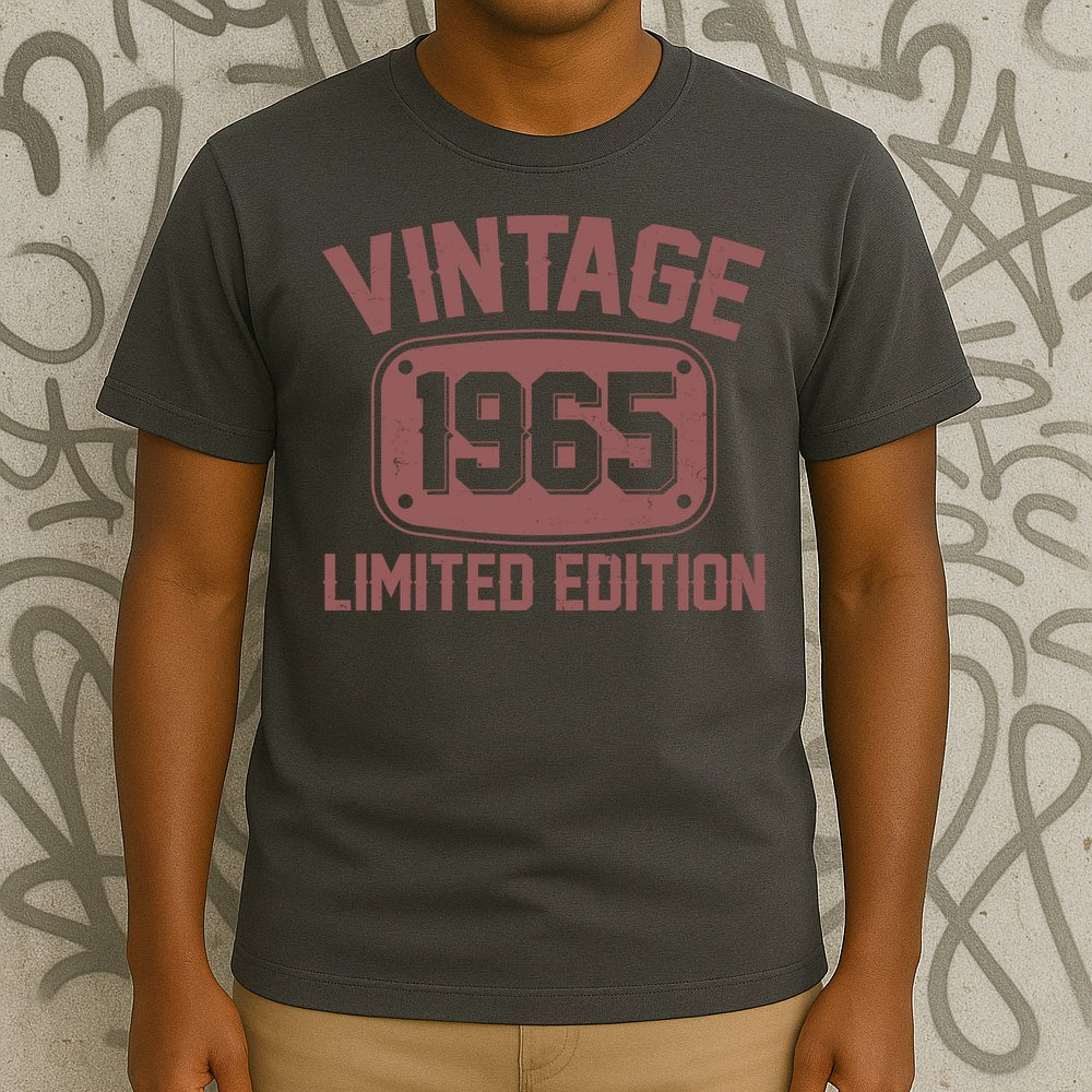 Vintage 1965 Limited Edition 60th Birthday T-Shirt
