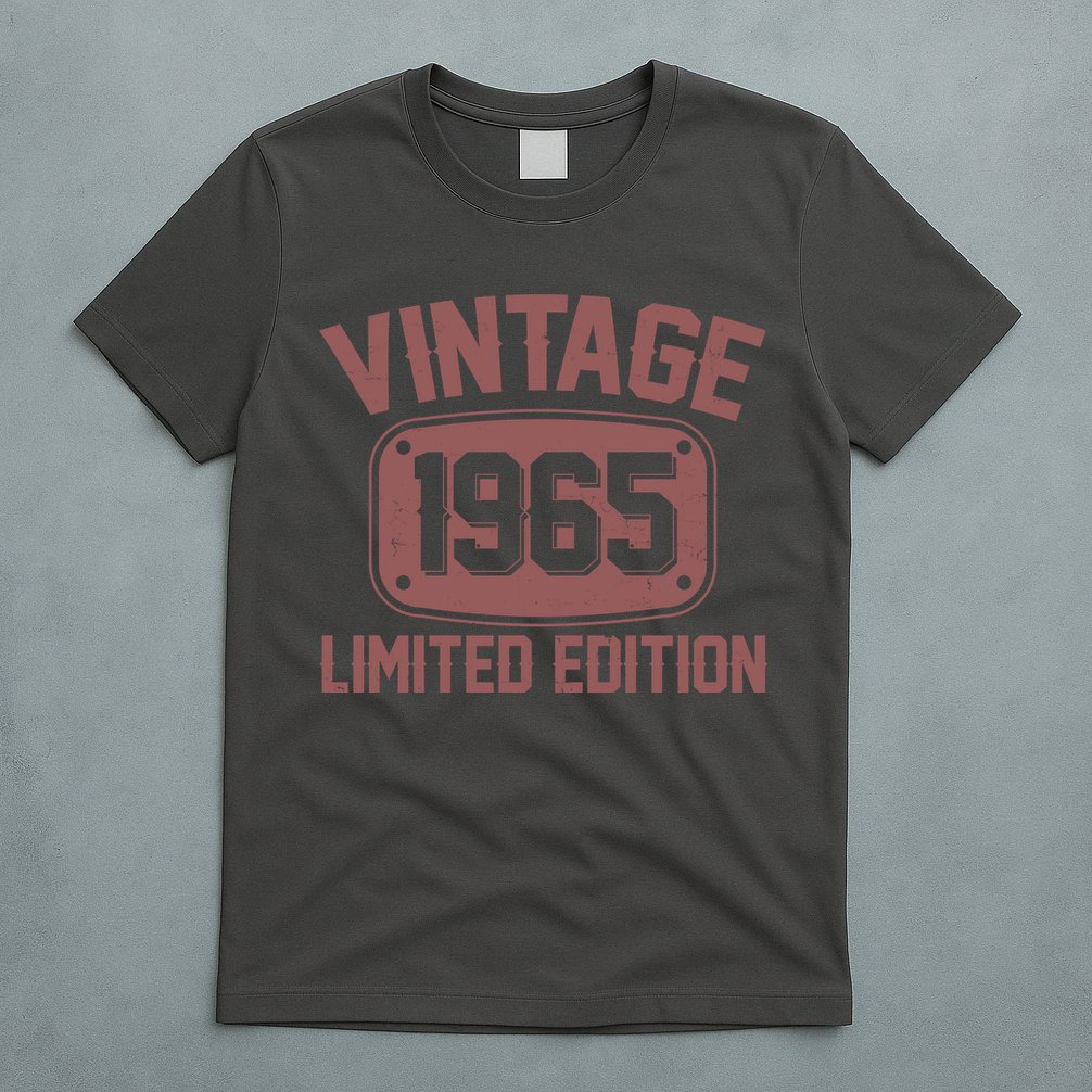 Vintage 1965 Limited Edition 60th Birthday T-Shirt