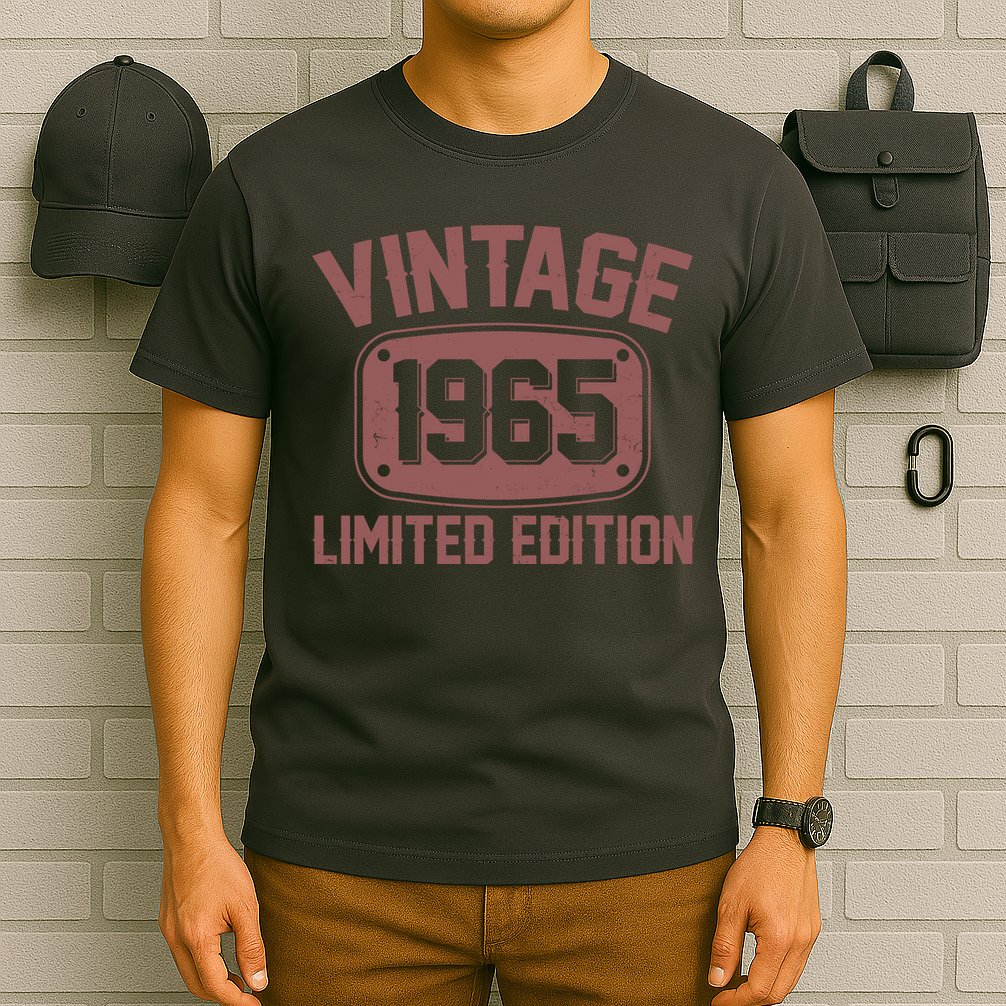 Vintage 1965 Limited Edition 60th Birthday T-Shirt