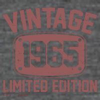Vintage 1965 Limited Edition 60th Birthday Women's T-Shirt