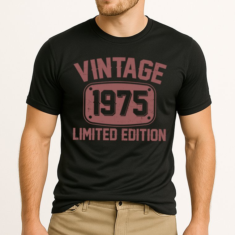 Vintage 1975 Limited Edition 50th Birthday Cooling Performance Crew T-Shirt