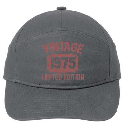 Vintage 1975 Limited Edition 50th Birthday 7-Panel Snapback Hat