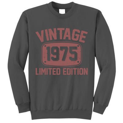 Vintage 1975 Limited Edition 50th Birthday Tall Sweatshirt