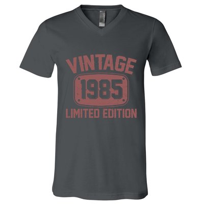 Vintage 1985 Limited Edition 40th Birthday V-Neck T-Shirt