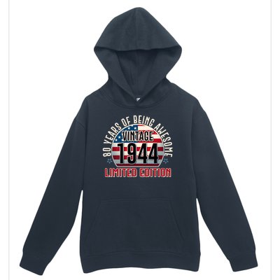 80th Birthday Vintage 1944 Limited Edition 80 Years Of Being Awesome Urban Pullover Hoodie