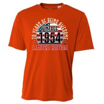 70th Birthday 1954 Limited Edition 70 Years Of Being Awesome Cooling Performance Crew T-Shirt