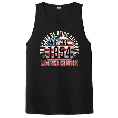 70th Birthday 1954 Limited Edition 70 Years Of Being Awesome PosiCharge Competitor Tank