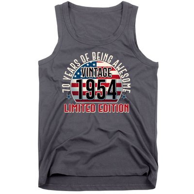 70th Birthday 1954 Limited Edition 70 Years Of Being Awesome Tank Top