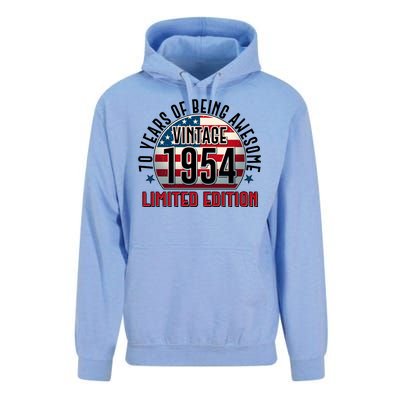 70th Birthday 1954 Limited Edition 70 Years Of Being Awesome Unisex Surf Hoodie