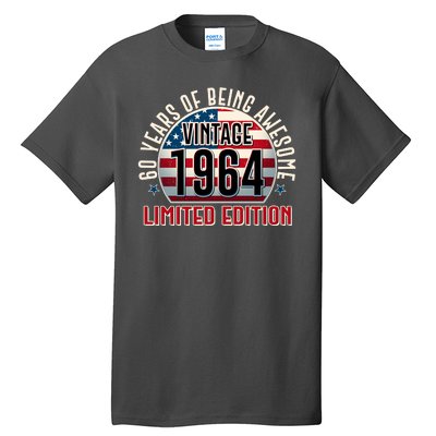 60th Birthday 1964 Limited Edition 60 Years Of Being Awesome Tall T-Shirt