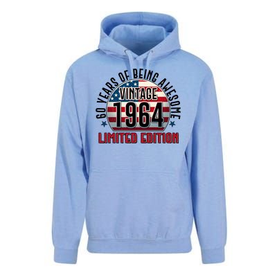 60th Birthday 1964 Limited Edition 60 Years Of Being Awesome Unisex Surf Hoodie