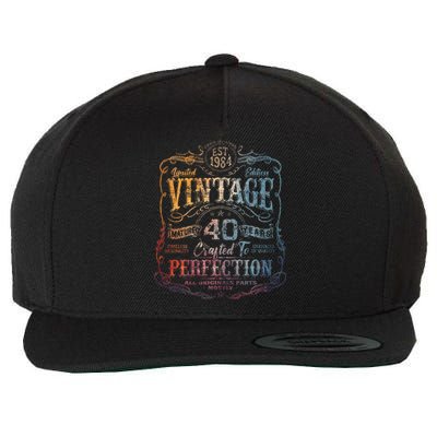 Vintage 1984 Limited Edition 40 Year Old 40th Birthday Wool Snapback Cap