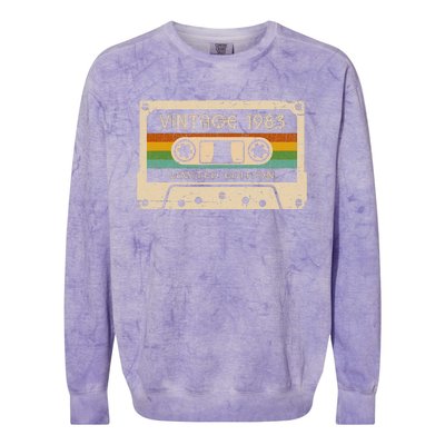 Vintage 1983 Limited Edition 40 Year Old Gifts 40th Birthday Colorblast Crewneck Sweatshirt