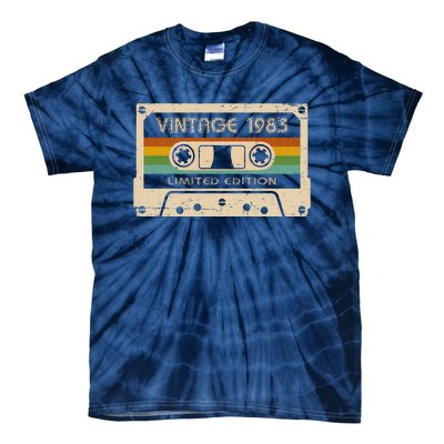 Vintage 1983 Limited Edition 40 Year Old Gifts 40th Birthday Tie-Dye T-Shirt