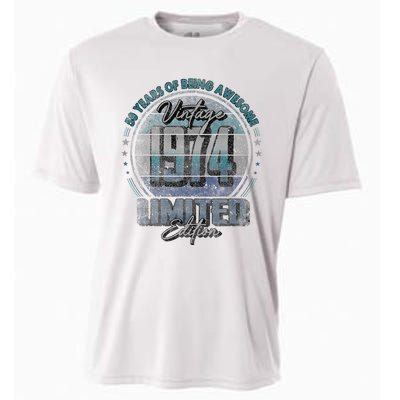 Vintage 1974 Limited Edition 50 Year Old 50th Birthday Cooling Performance Crew T-Shirt