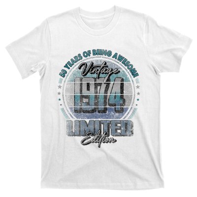 Vintage 1974 Limited Edition 50 Year Old 50th Birthday T-Shirt