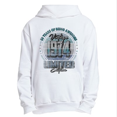 Vintage 1974 Limited Edition 50 Year Old 50th Birthday Urban Pullover Hoodie