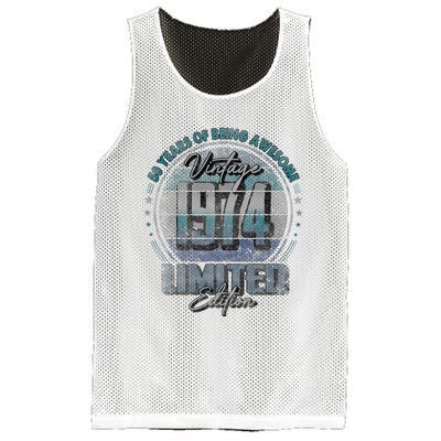 Vintage 1974 Limited Edition 50 Year Old 50th Birthday Mesh Reversible Basketball Jersey Tank