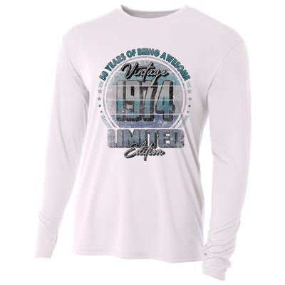 Vintage 1974 Limited Edition 50 Year Old 50th Birthday Cooling Performance Long Sleeve Crew