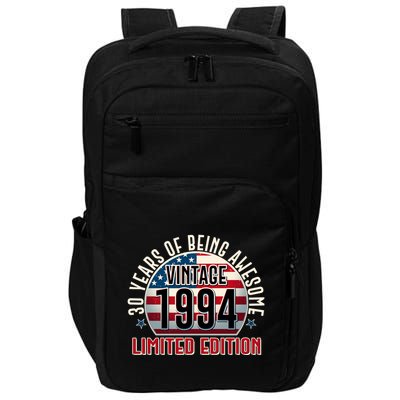 30th birthday Vintage 1994 Limited Edition 30 Years Of Being Awesome Impact Tech Backpack