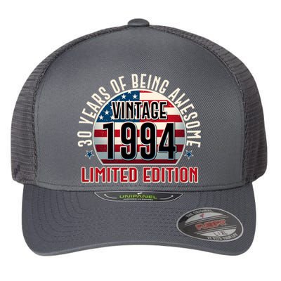 30th birthday Vintage 1994 Limited Edition 30 Years Of Being Awesome Flexfit Unipanel Trucker Cap