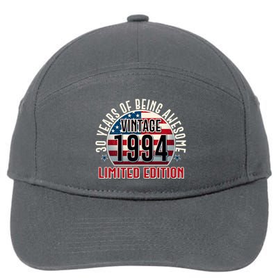30th birthday Vintage 1994 Limited Edition 30 Years Of Being Awesome 7-Panel Snapback Hat