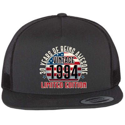 30th birthday Vintage 1994 Limited Edition 30 Years Of Being Awesome Flatbill Hat