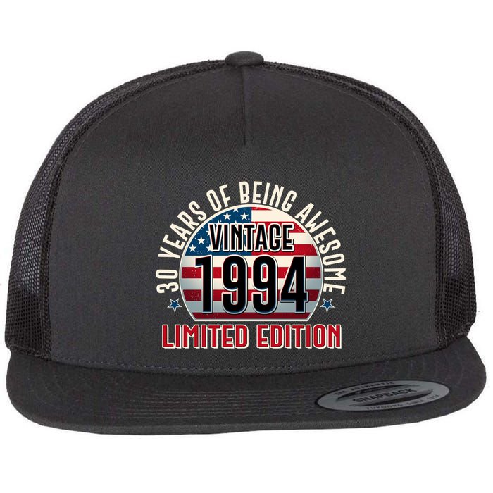 30th birthday Vintage 1994 Limited Edition 30 Years Of Being Awesome Flatbill Hat