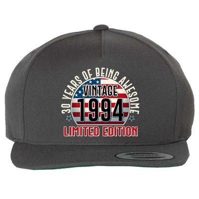 30th birthday Vintage 1994 Limited Edition 30 Years Of Being Awesome Wool Snapback Cap