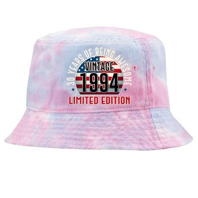 30th birthday Vintage 1994 Limited Edition 30 Years Of Being Awesome Tie-Dyed Bucket Hat