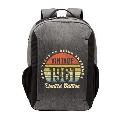 Vintage 1961 Limited Edition Birthday 62nd Dad Birthday Grandpa Birthday Vector Backpack